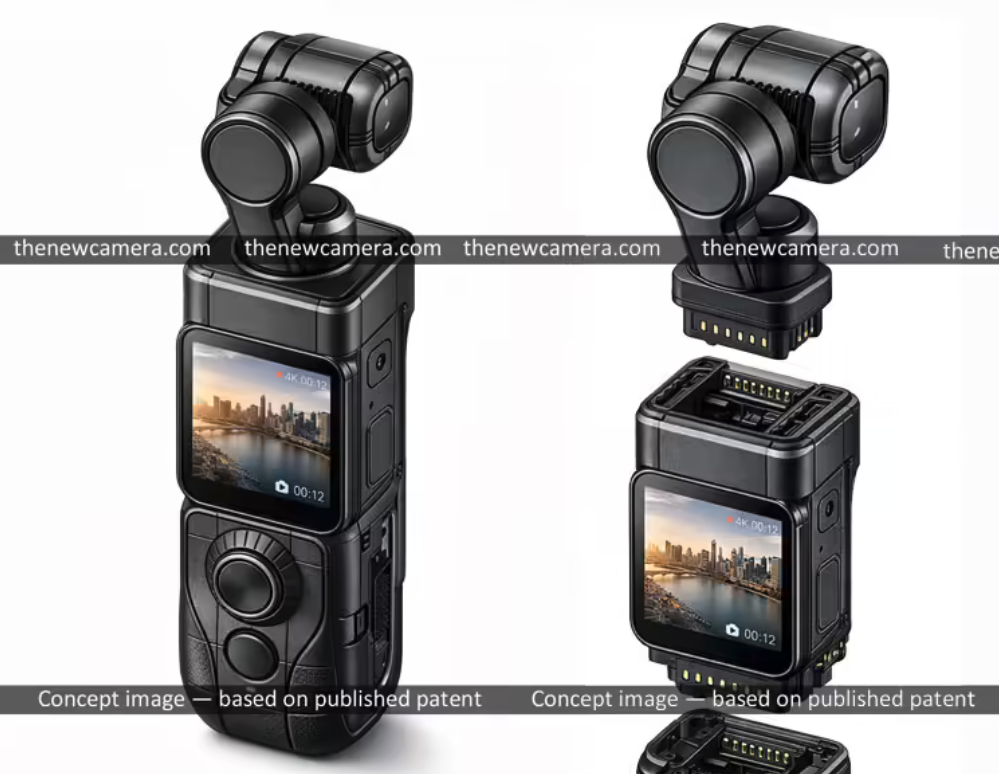 影石模块化口袋云台相机专利曝光 剑指大疆Osmo Pocket 4